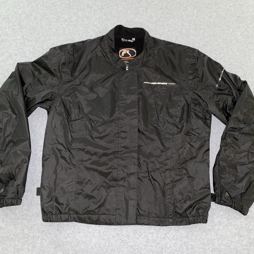 Fieldsheer FS Motorcycle Riding Jacket Women's 8 Black Poly‎ Windbreaker Lined